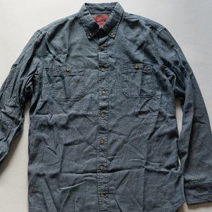 Long Sleeve Men's Button Down Vintage Look